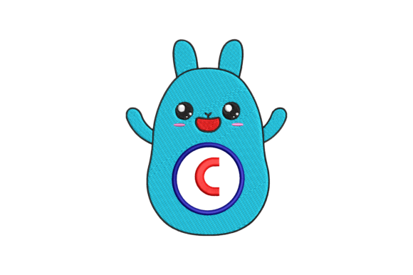 Cute Rabbit Latter C