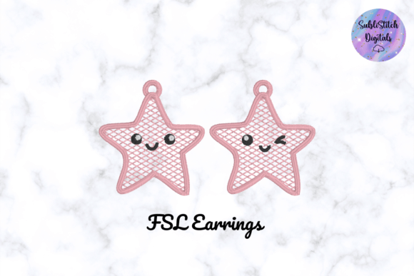 Cute Starfish FSL Earrings