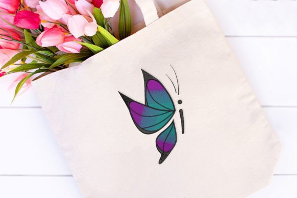 Flying Butterfly with Gradient Wings