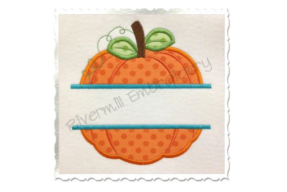 Split Pumpkin Applique