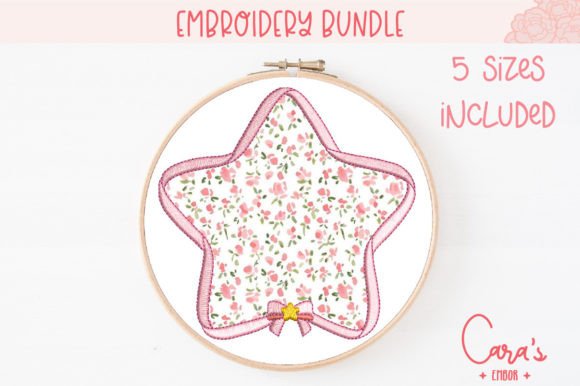 Star Frame Applique